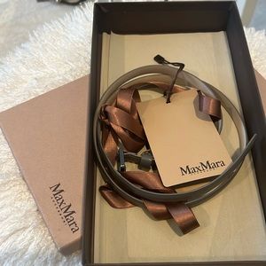 MaxMara Belt in Steel gray